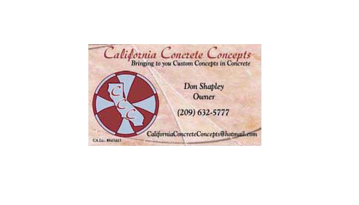 concrete company business card